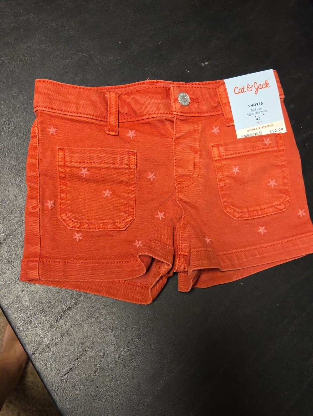 Cat & Jack Red Star Pocket Girls' Shorts